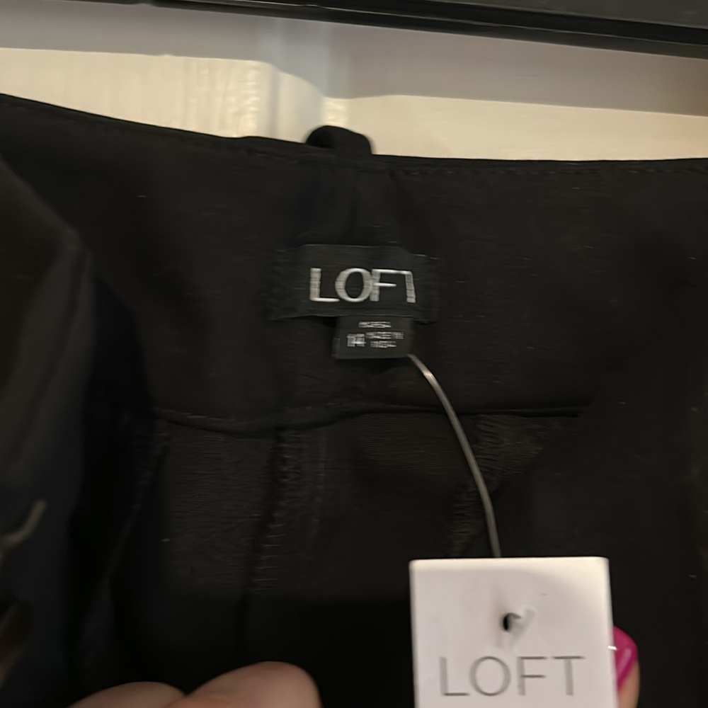 NWT LOFT Marissa sz 14 Black dress Pants - Picture 5 of 9